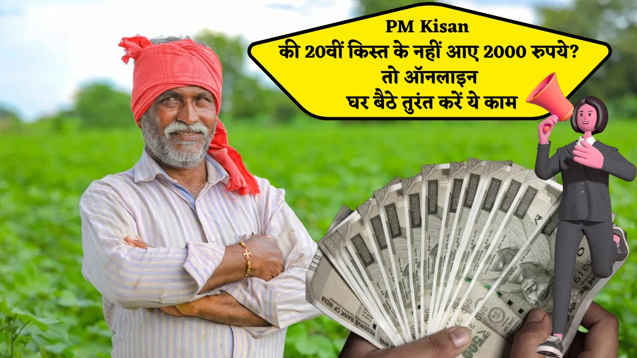 PM Kisan की 20वीं किस्त के नहीं आए 2000 रुपये? तो ऑनलाइन घर बैठे तुरंत करें ये काम