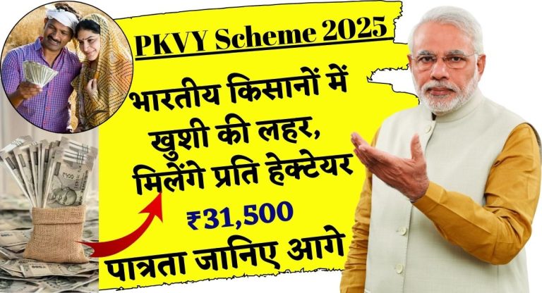 PKVY Scheme 2025 : भारतीय किसानों में खुशी की लहर, मिलेंगे प्रति हेक्टेयर ₹31,500 ; पात्रता जानिए आगे