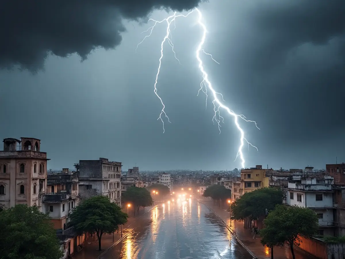 Rajasthan Weather Update : राजस्थान के 22 जिलों में तूफानी बारिश की चेतावनी! विभाग ने बिजली गिरने का भी अलर्ट किया जारी