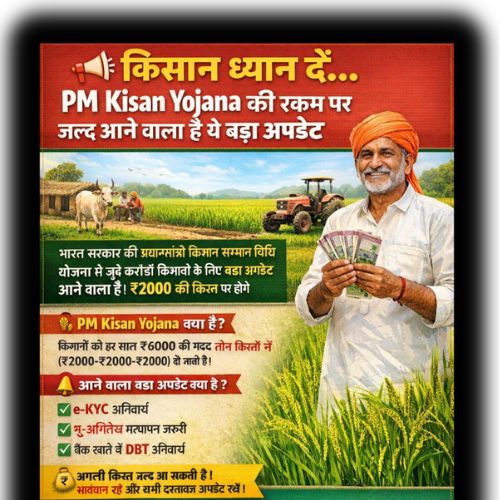 किसान ध्यान दें... PM Kisan Yojana की रकम पर जल्द आने वाला है! ये बड़ा अपडेट