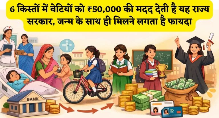 Mukhyamantri Rajshri Yojana : 6 किस्तों में बेटियों को ₹50,000 की मदद देती है यह राज्य सरकार, जन्म के साथ ही मिलने लगता है फायदा