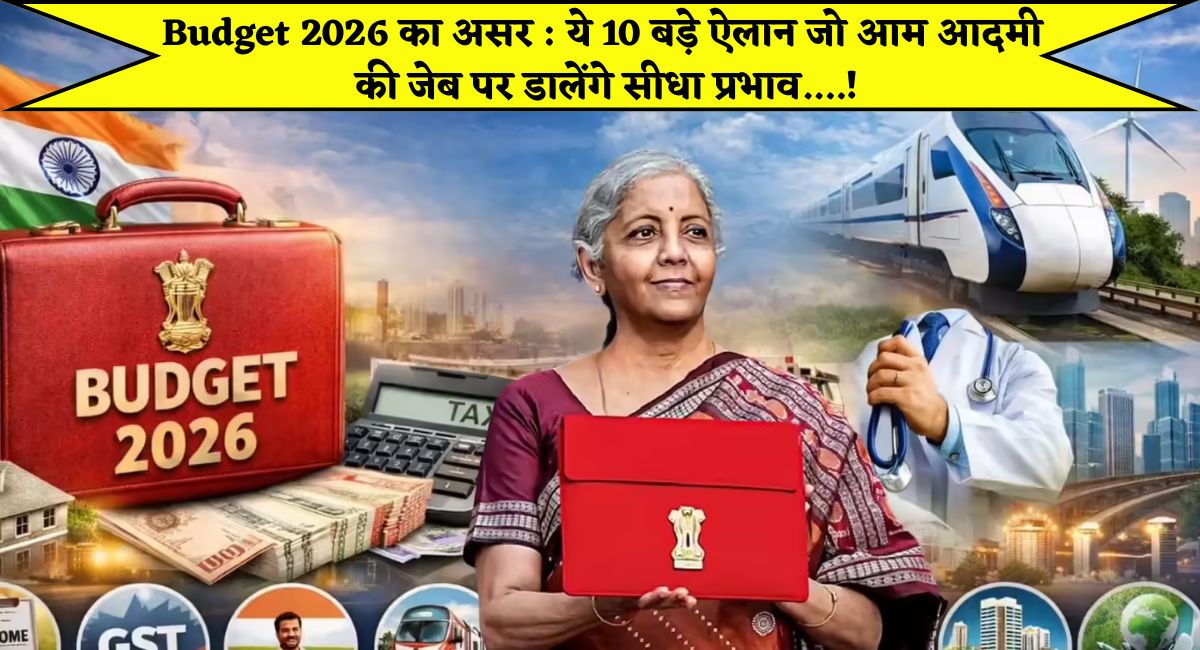 Budget 2026 का असर : ये 10 बड़े ऐलान जो आम आदमी की जेब पर डालेंगे सीधा प्रभाव