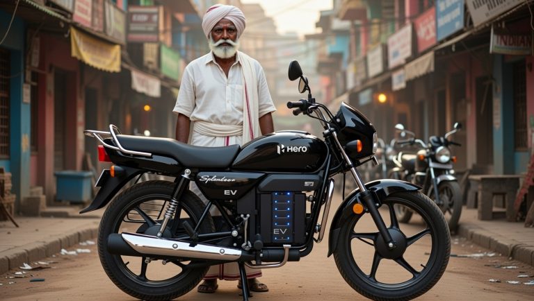 Hero Splendor EV Bike : 390 किलोमीटर माइलेज के साथ सबसे सस्ते दामों में सिर्फ ₹41,999 में