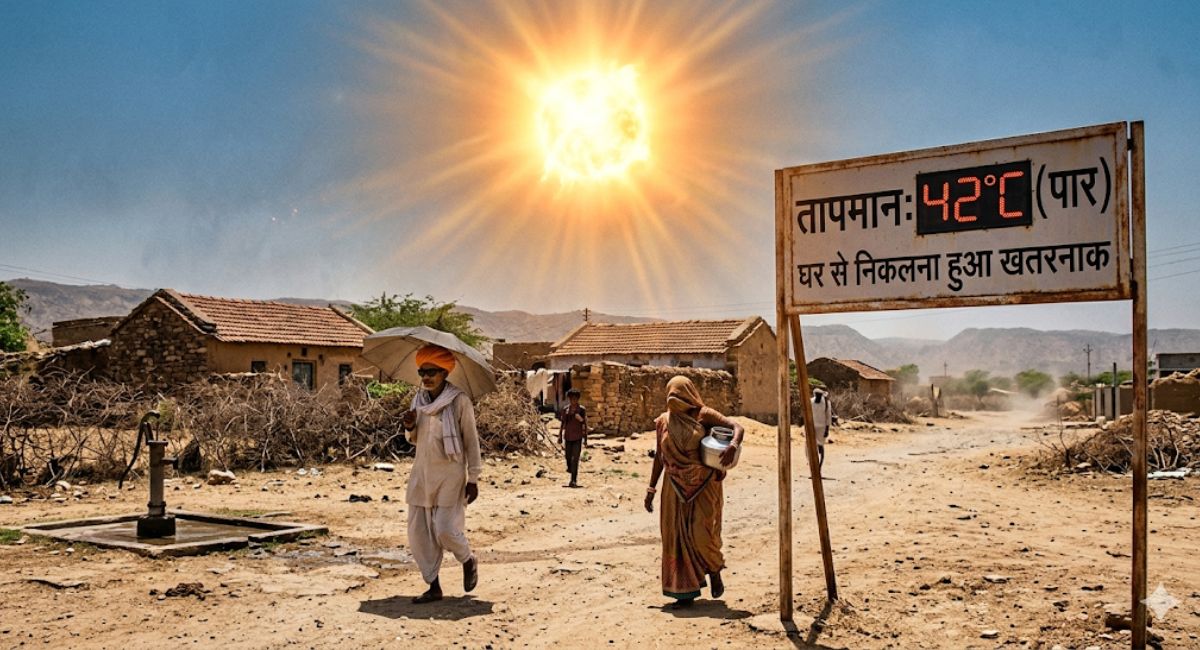 Rajasthan Weather Today : राजस्थान में ‘आग उगल’ रहा सूरज! पारा 42°C पार, घर से निकलना हुआ खतरनाक