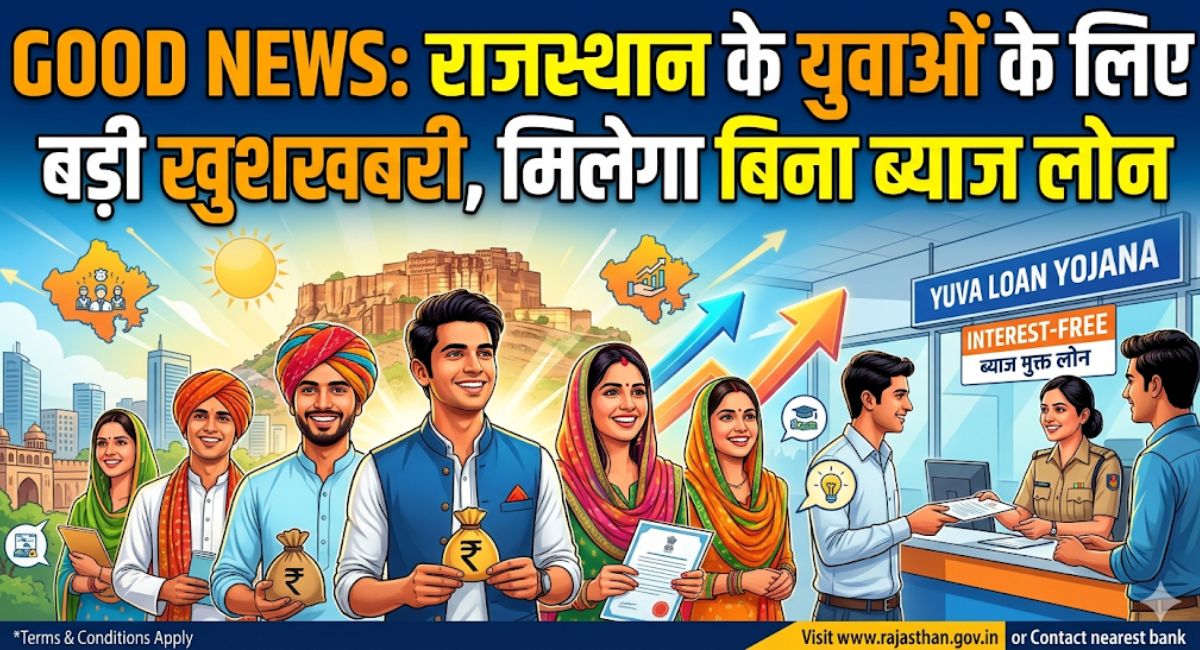 Good News : राजस्थान के युवाओं के लिए बड़ी खुशखबरी, मिलेगा बिना ब्याज लोन